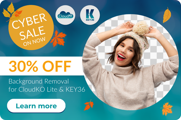 36Pix cyber sale: 30% off background removal for CloudKO Lite and KEY36